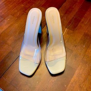 COPY - PLT nude heels with clear strap